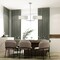 Designers Fountain Midtown 60 Watt 2 Light Polished Nickel Pendant with White Fabric Shade D253M-IS-PN - alternate 2